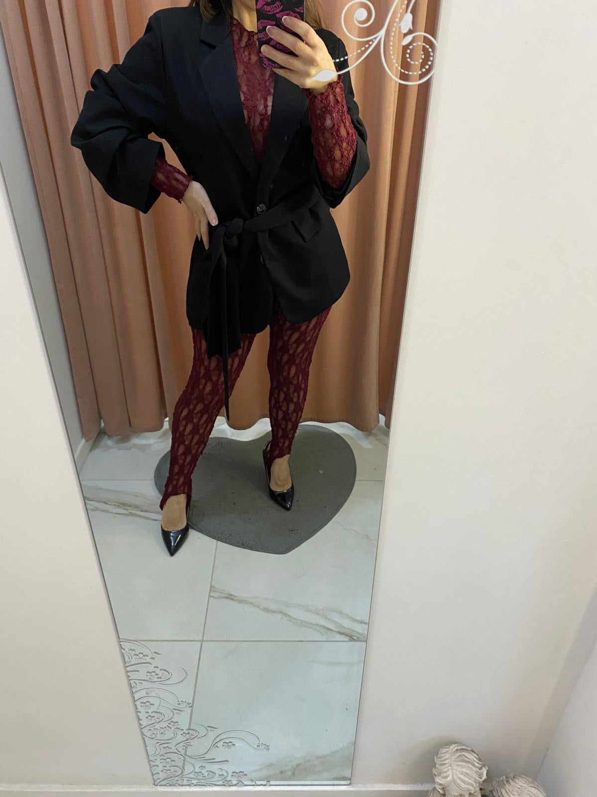 Leggings merlettato