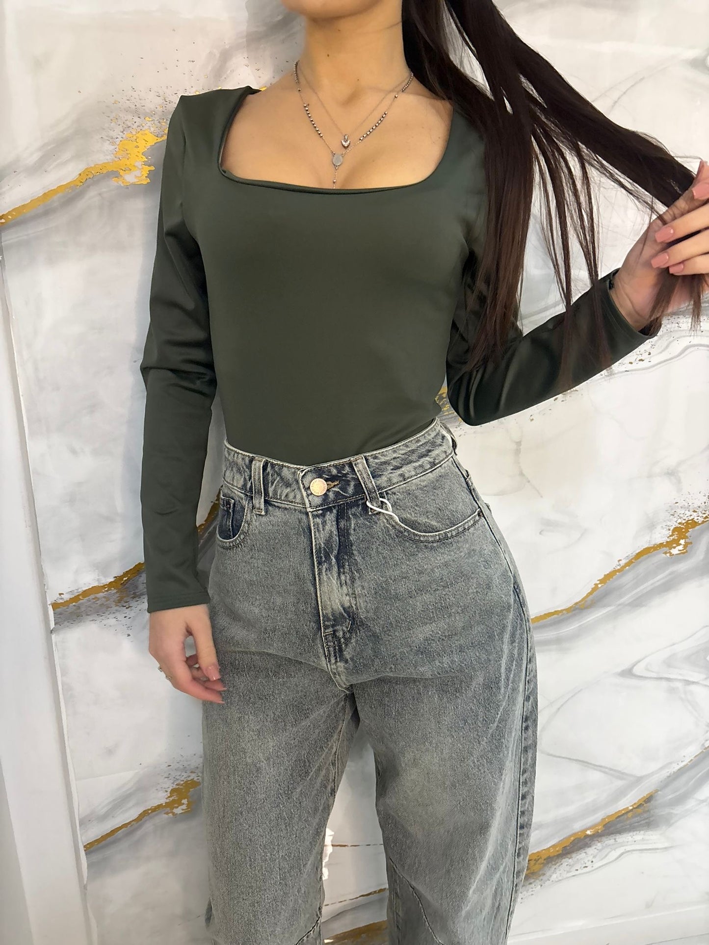 Body Scollo Quadrato