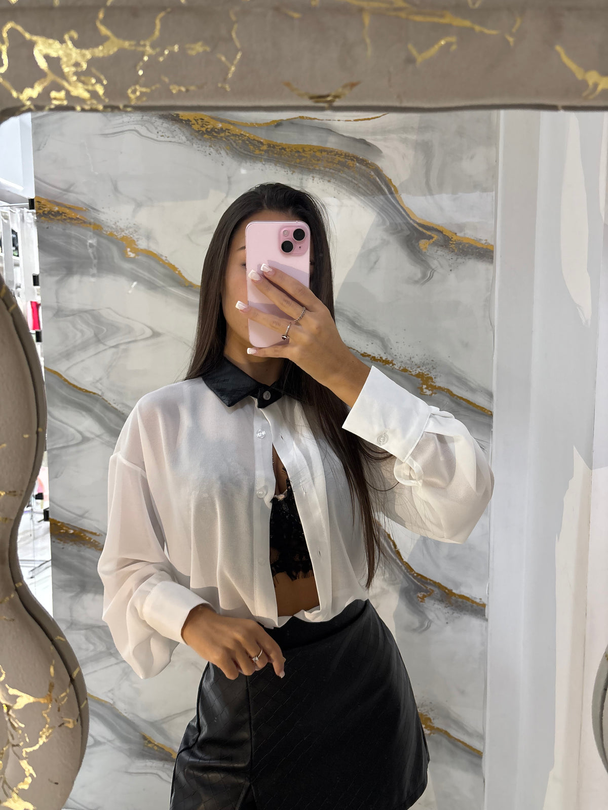 Camicia Contrast