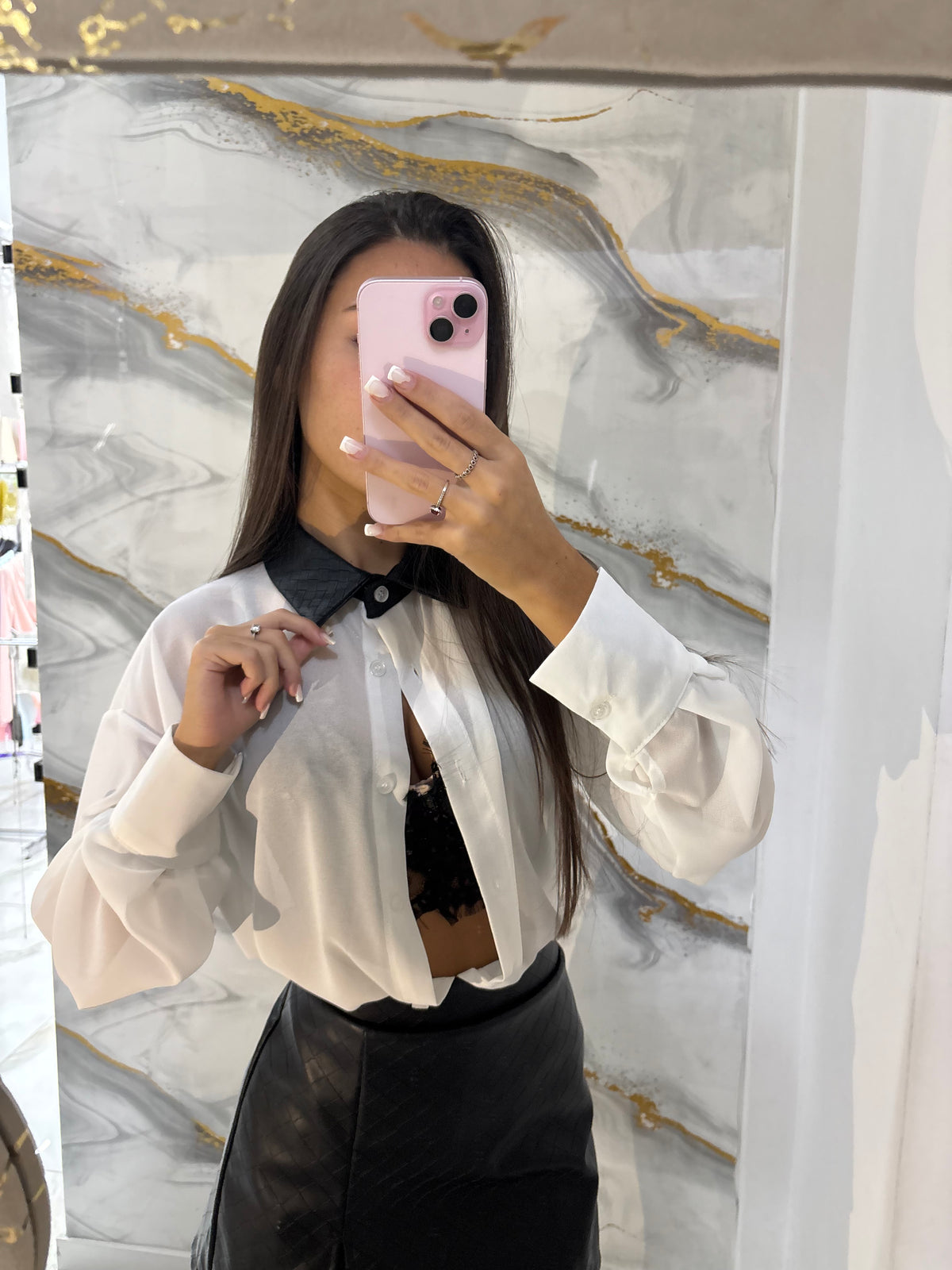 Camicia Contrast