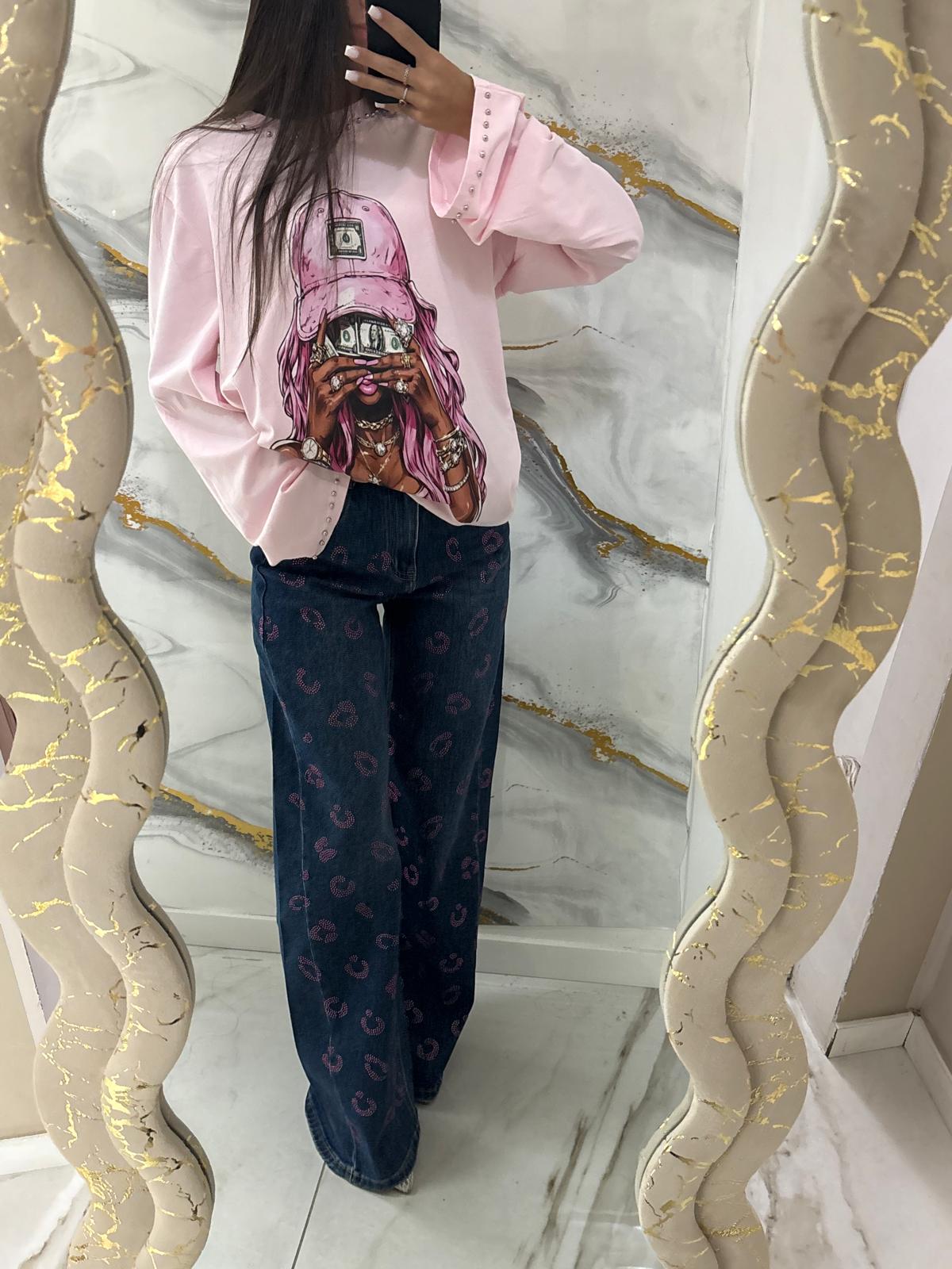 Jeans Maculato Pink