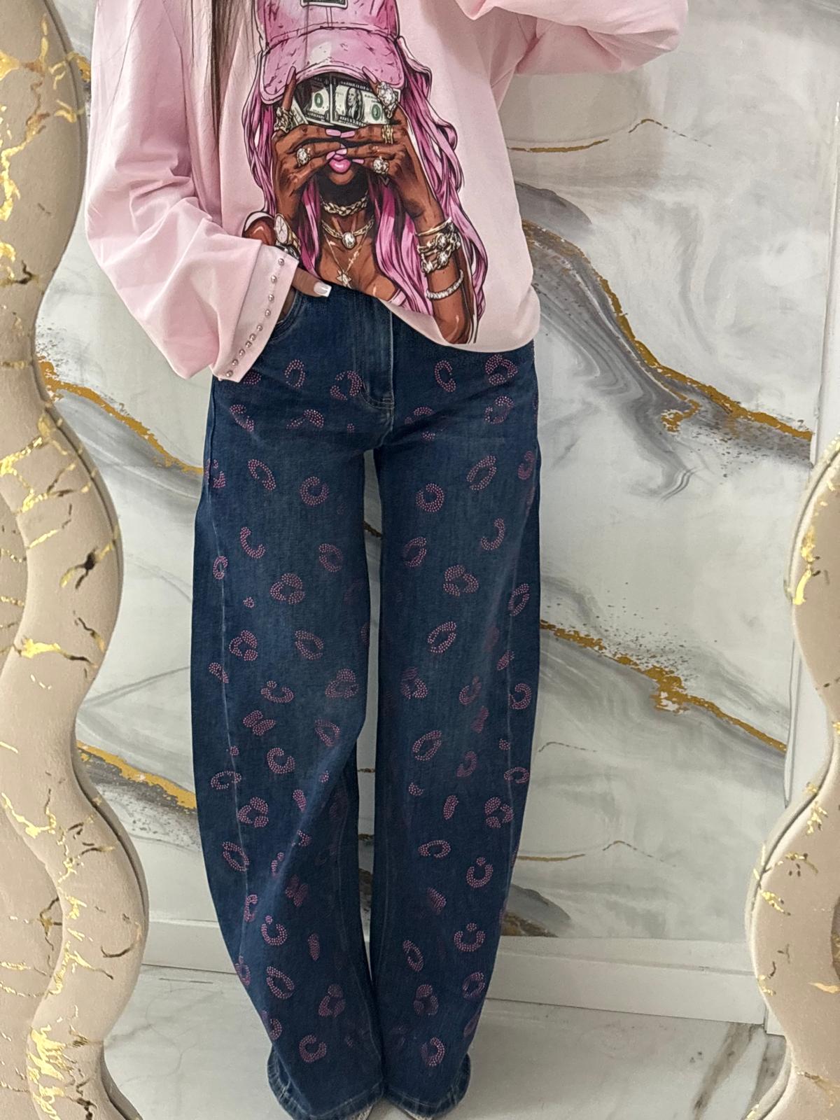 Jeans Maculato Pink