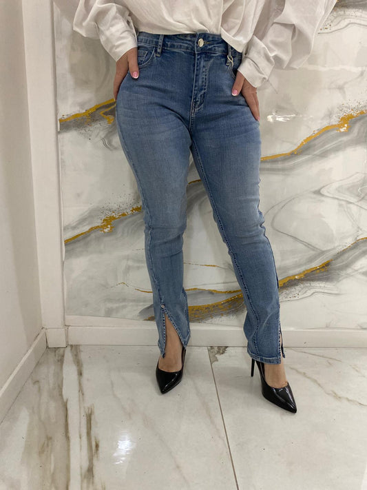jeans skinny lampo