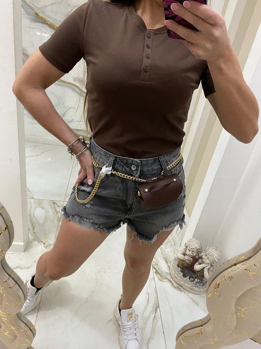 short denim nero